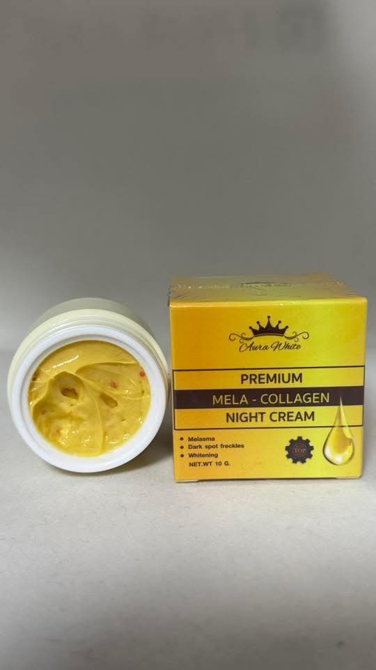 Aura. White premium Mela- Collagen night cream 10g