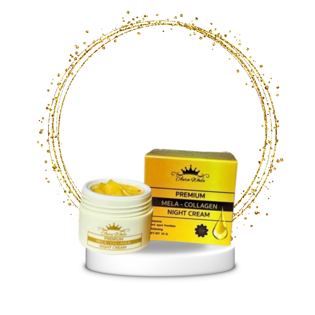 Aura. White premium Mela- Collagen night cream 10g
