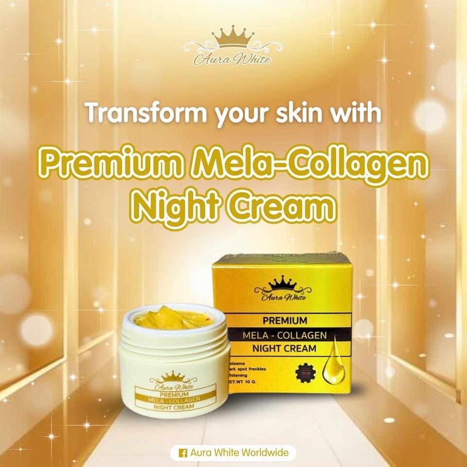 Aura. White premium Mela- Collagen night cream 10g