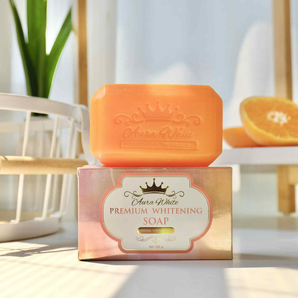 Aura white premium whitening soap 120g